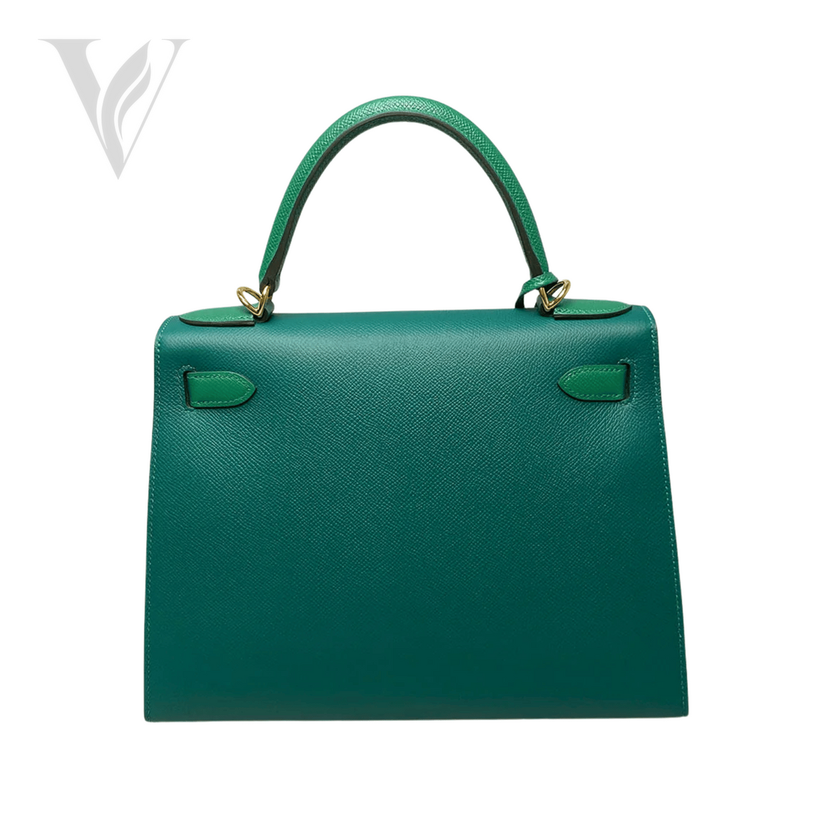 Hermès Structured Top-Handle Mini Bag - Green – View 2