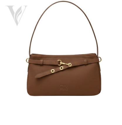 Miu Miu Aventure Nappa Leather Shoulder Bag