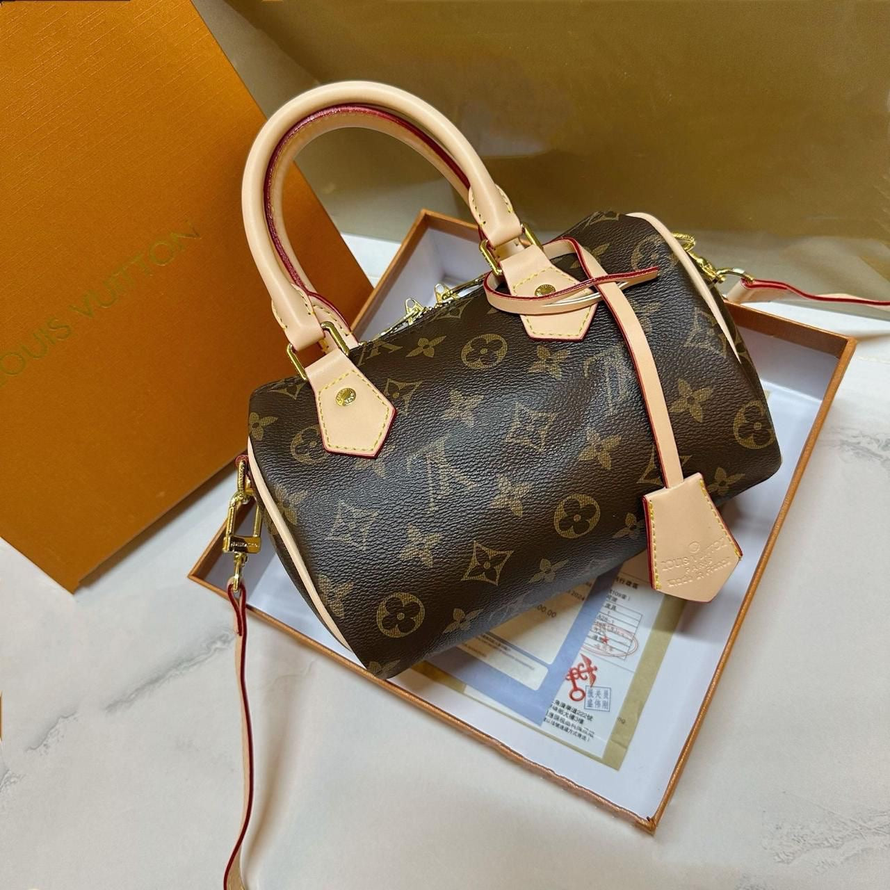 Detailed Speedy Bandoulière 20 Monogram Bag - view 5