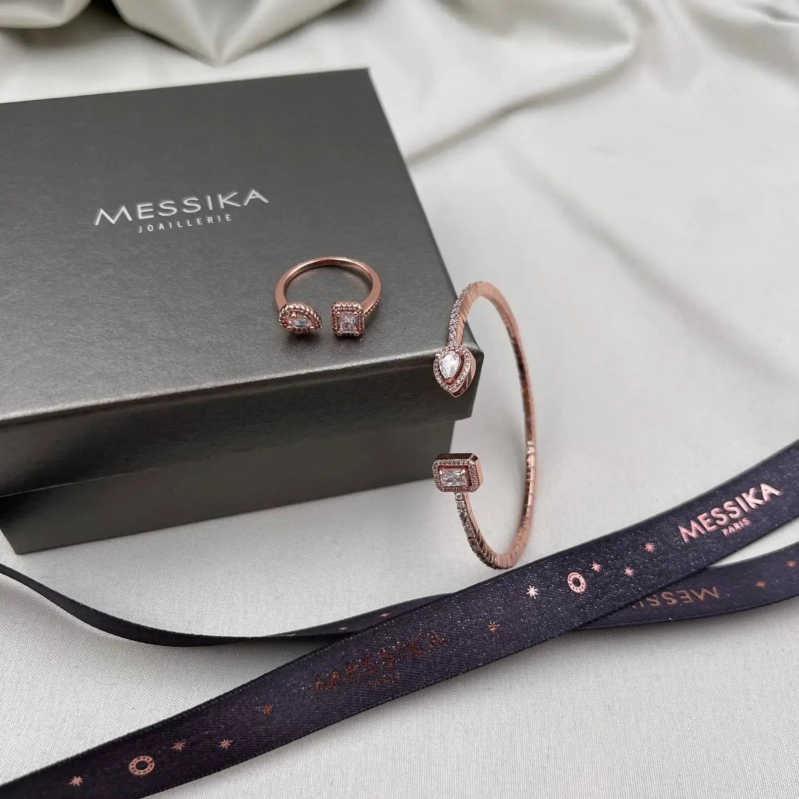 Statement Moi Set Rose Gold Diamonds - view 4