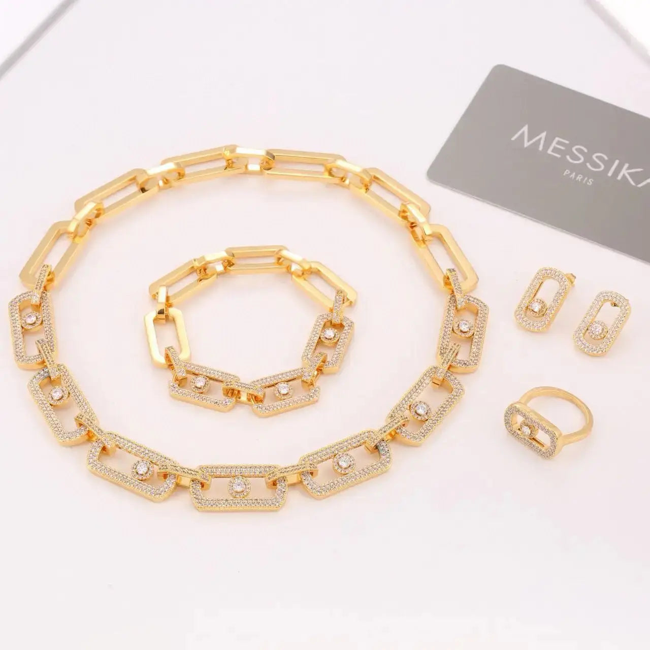 Detailed Pave Yellow Gold Full Diamonds - view 4