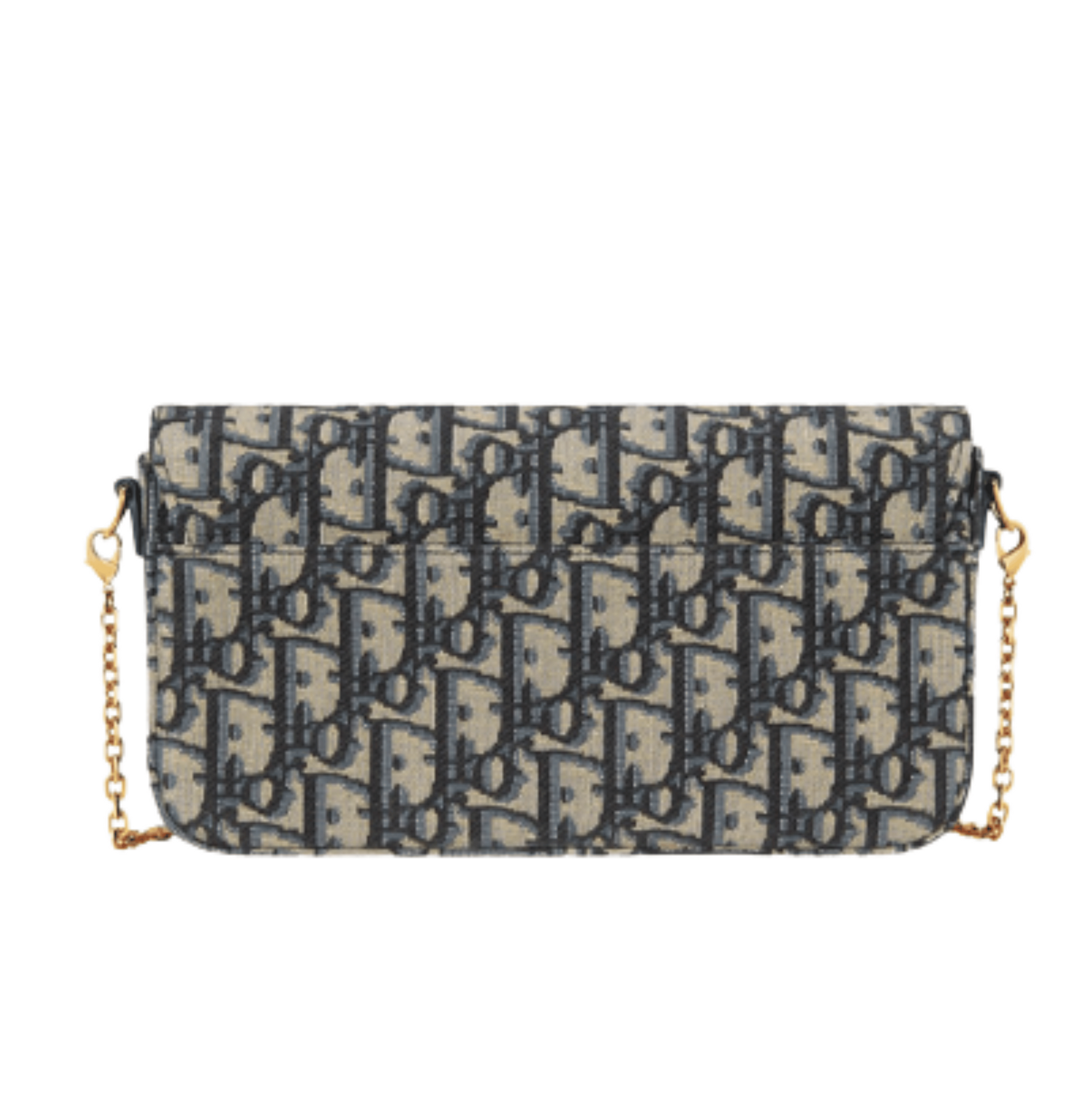 Refined East-West Chain East West Chain Blue Oblique Jacquard Canvas Bag - view 2