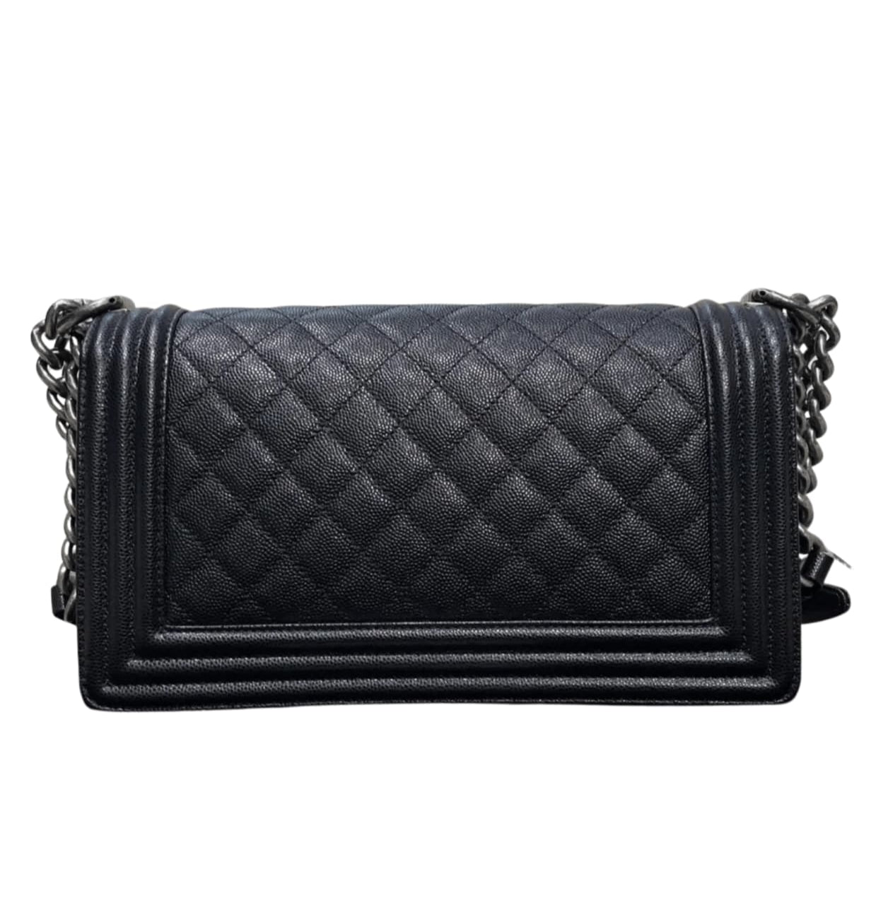 Refined Boy Black Caviar Leather Bag - view 3