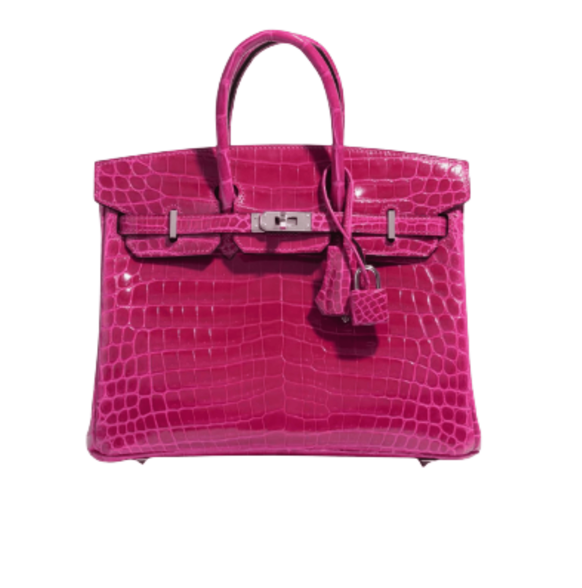 Elegant Structured Carryall Croc Bag