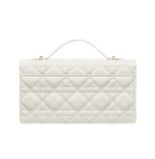 Minimal-Luxe My Mini Latte Cannage Lambskin Bag - view 2