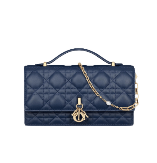 Sophisticated My Mini Blue Cannage Lambskin Bag