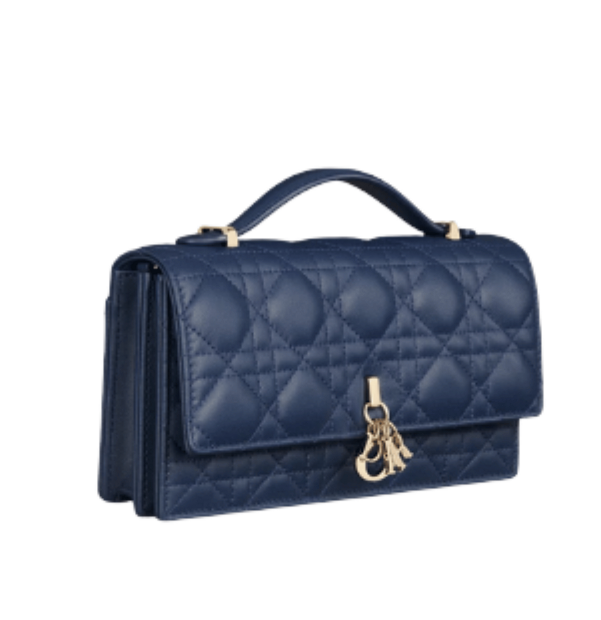 Sophisticated My Mini Blue Cannage Lambskin Bag - view 2