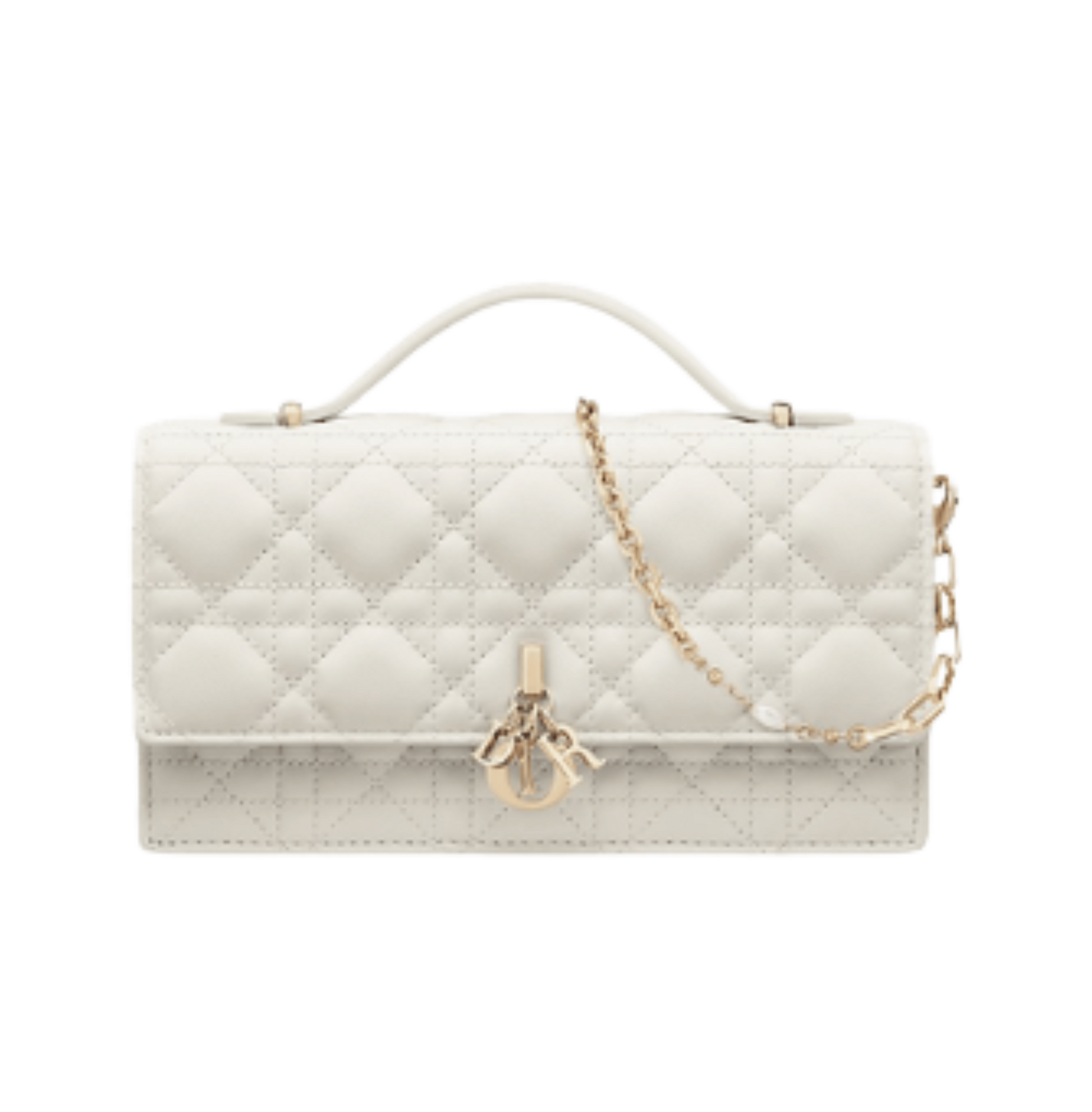 Minimal-Luxe My Mini Latte Cannage Lambskin Bag
