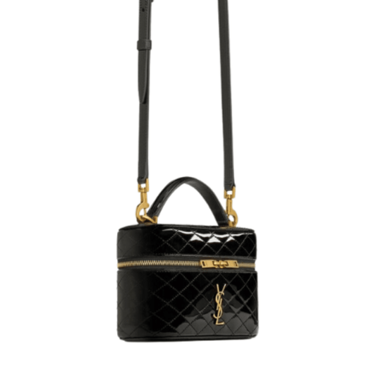 Dressy Vanity Shoulder Vanity in Black Patent Leather Bag - view 2