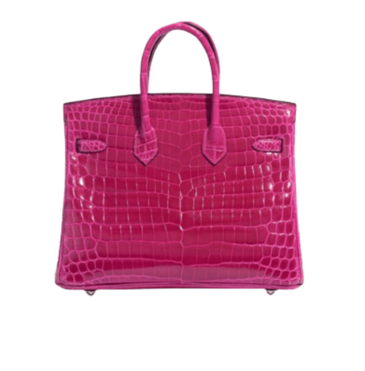 Elegant Structured Carryall Croc Bag - view 2