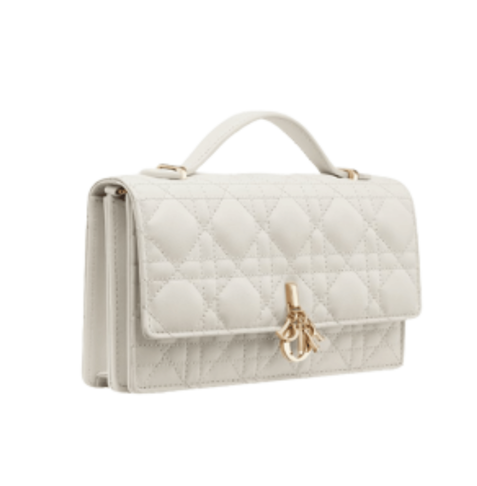 Minimal-Luxe My Mini Latte Cannage Lambskin Bag - view 3