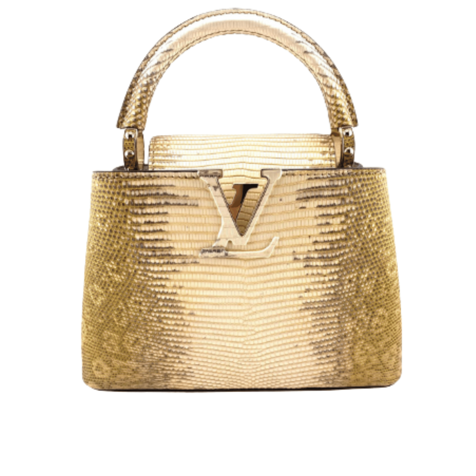 Sharp Ć Ucines Gold Snake Skin Bag