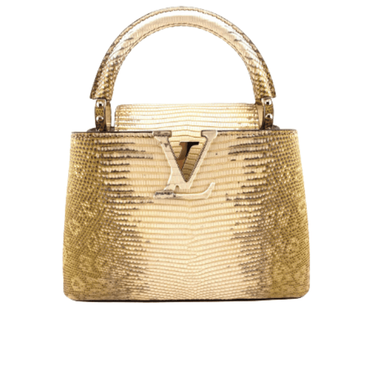 Sharp Ć Ucines Gold Snake Skin Bag