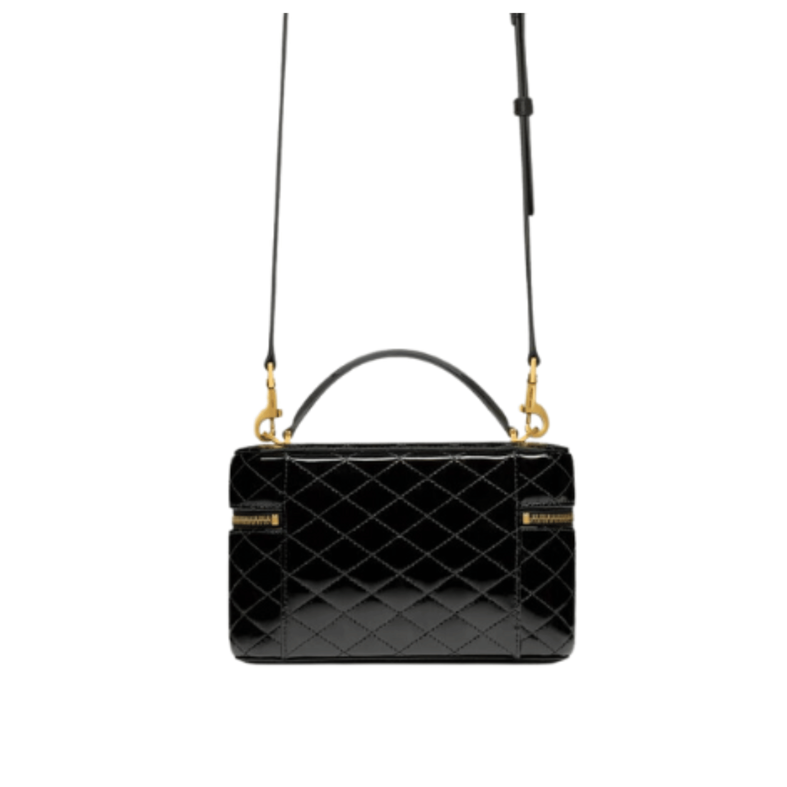 Dressy Vanity Shoulder Vanity in Black Patent Leather Bag - view 3