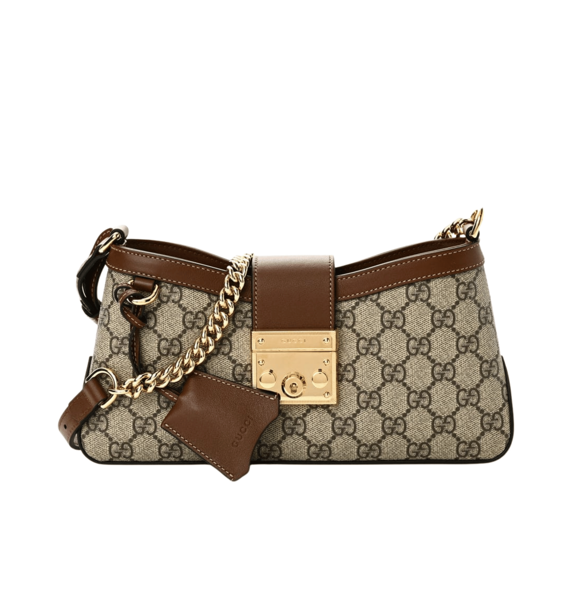 Refined GG Supreme Monogram Calfskin Small Padlock Bag