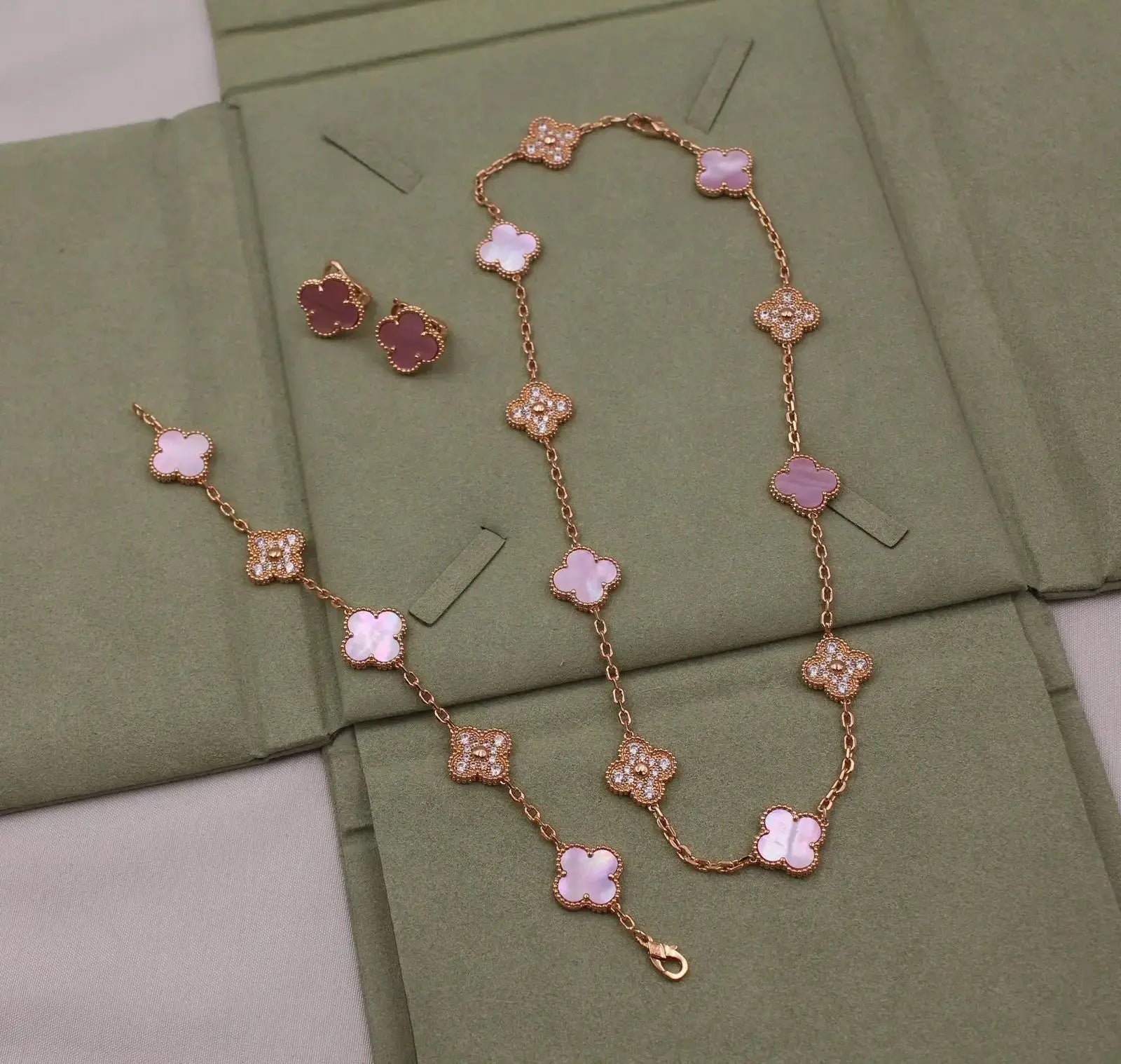 Premium-Look Bracelet Si Er Pink Pearl - view 4