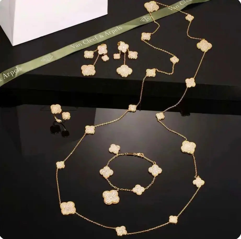 Elevated Set Gold Full Crystals - view 4